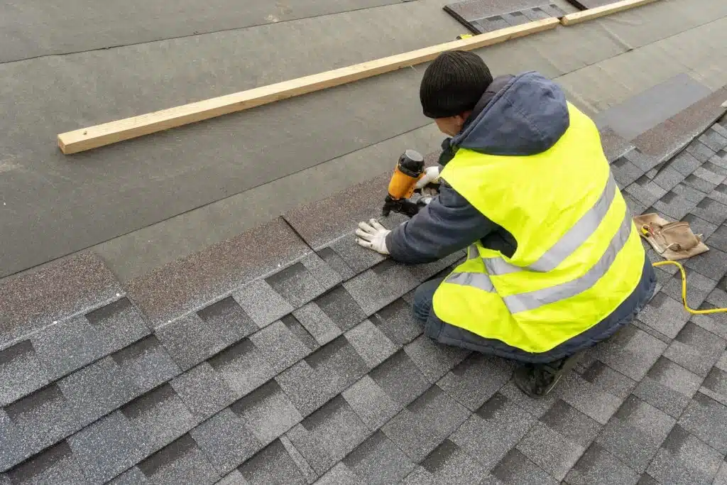 roofing material installation