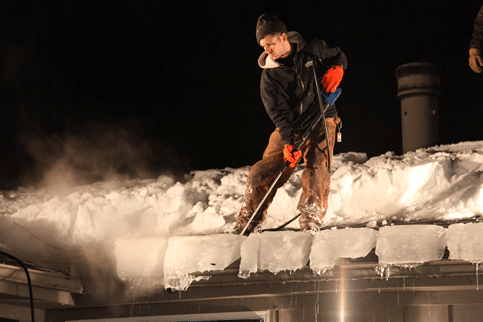 Roof Snow Removal Ottawa3